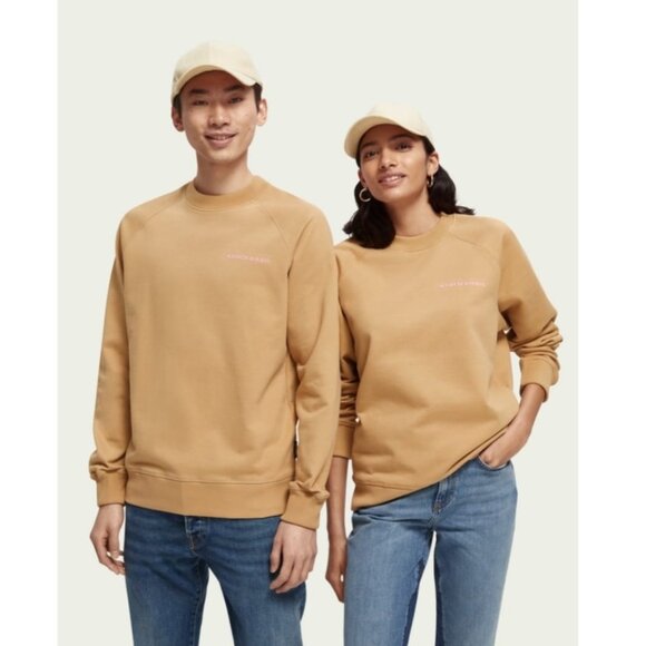 Scotch & Soda Unisex Organic Crew Neck Sweatshirt Size Med - Picture 1 of 11